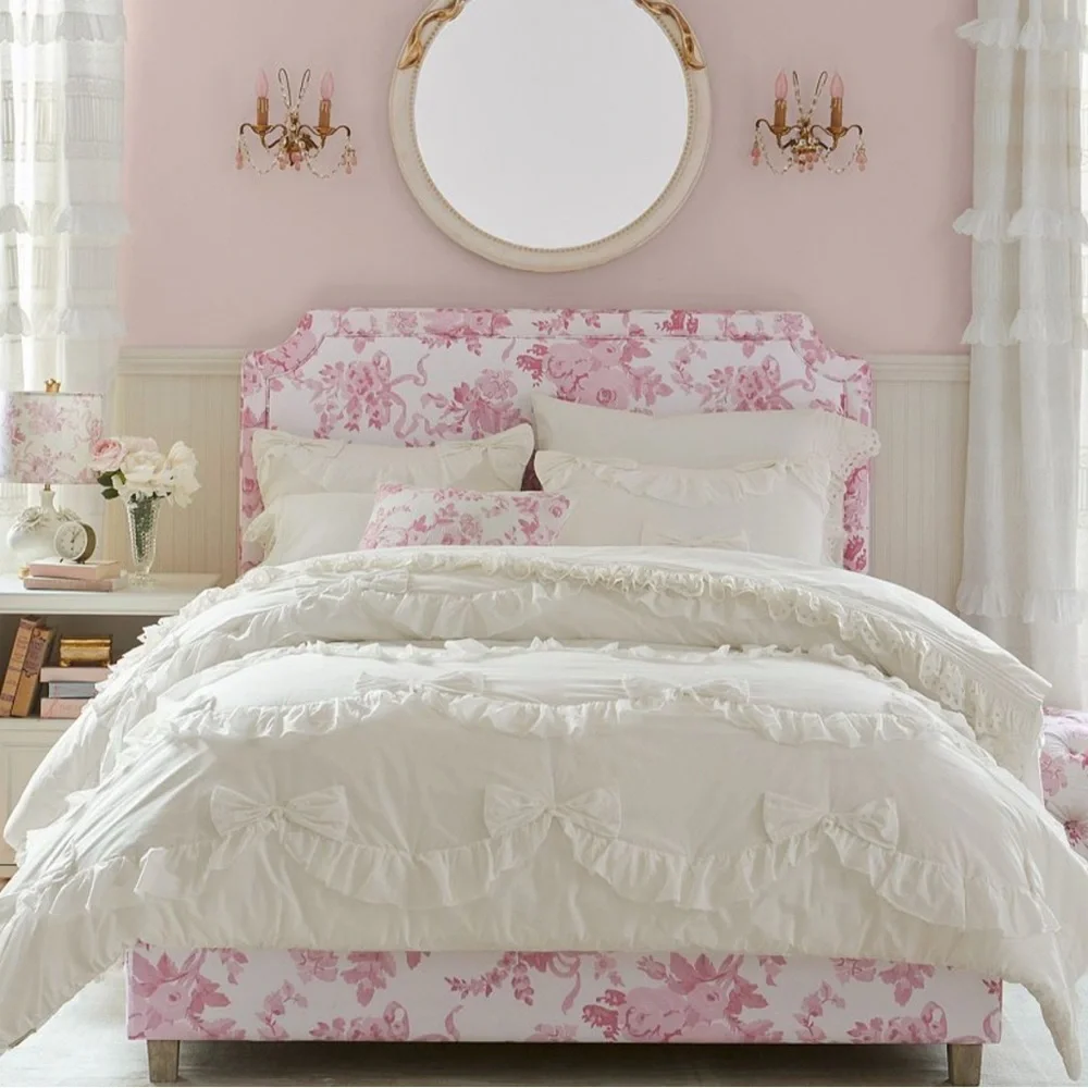 LoveShackFancy Ruffle Bow Quilt TWIN XL - Picture 2 of 3